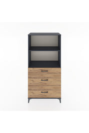Hyperion Dolap 2 Raflı 3 Çekmeceli 88x44x182 - S57M048V6B