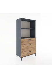 Hyperion Dolap 2 Raflı 3 Çekmeceli 88x44x182 - S57M048V6B