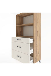 Hyperion Dolap 2 Raflı 3 Çekmeceli 88x44x182 - S57M048V7B