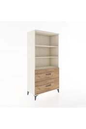 Hyperion Dolap 3 Raflı 2 Çekmeceli 88x44x182 - S57M049V3B