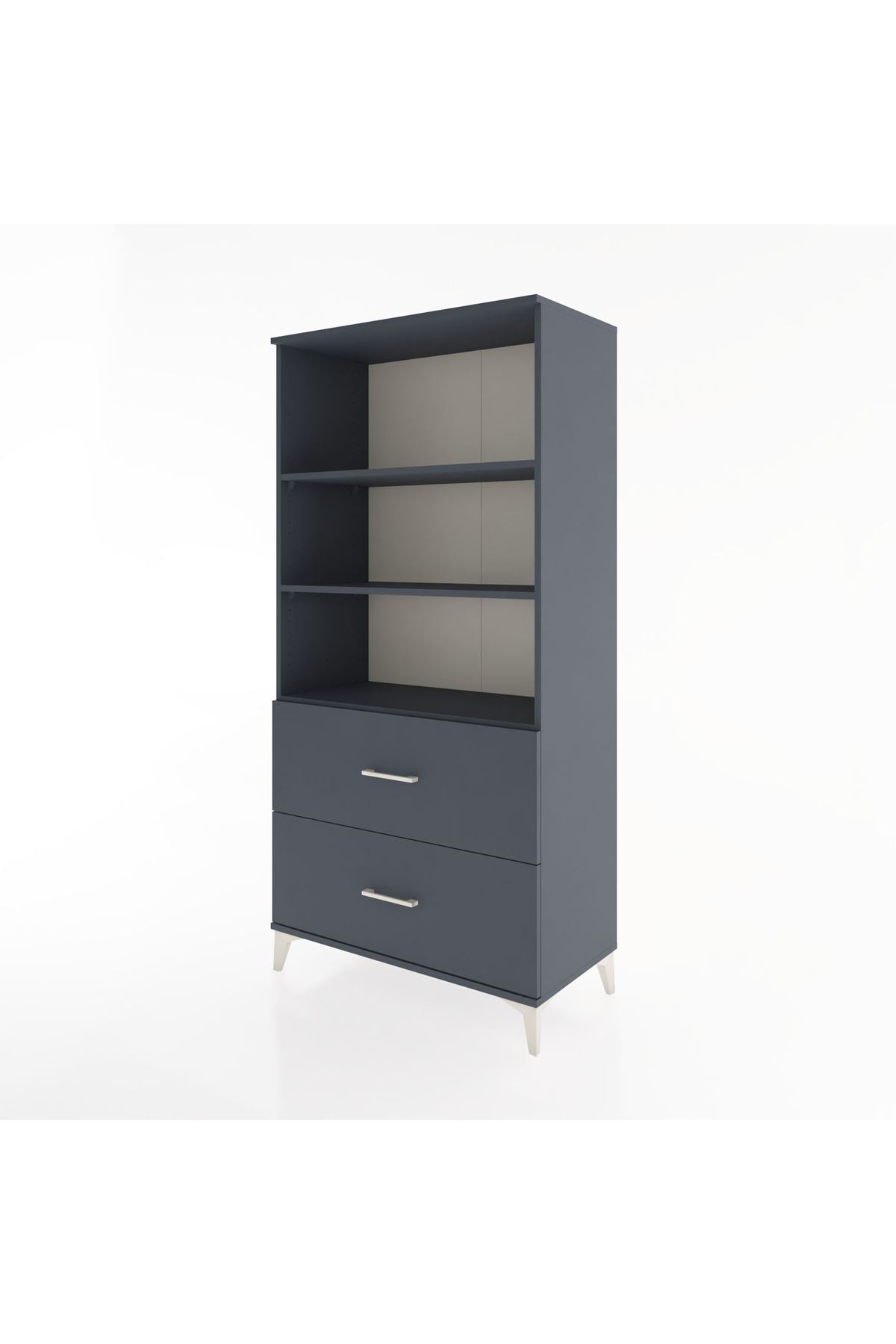 Hyperion Dolap 3 Raflı 2 Çekmeceli 88x44x182 - S57M049V5B