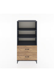 Hyperion Dolap 3 Raflı 2 Çekmeceli 88x44x182 - S57M049V6B