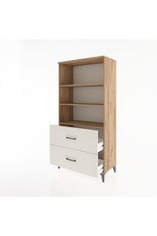Hyperion Dolap 3 Raflı 2 Çekmeceli 88x44x182 - S57M049V7B