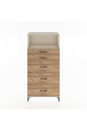 Hyperion Dolap Tek Raflı 5 Çekmeceli 88x44x182 - S57M050V3B