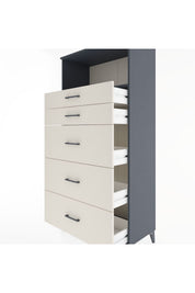 Hyperion Dolap Tek Raflı 5 Çekmeceli 88x44x182 - S57M050V4B
