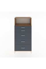 Hyperion Dolap Tek Raflı 5 Çekmeceli 88x44x182