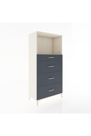 Hyperion Dolap Tek Raflı 4 Çekmeceli 88x44x182 - S57M051V2B