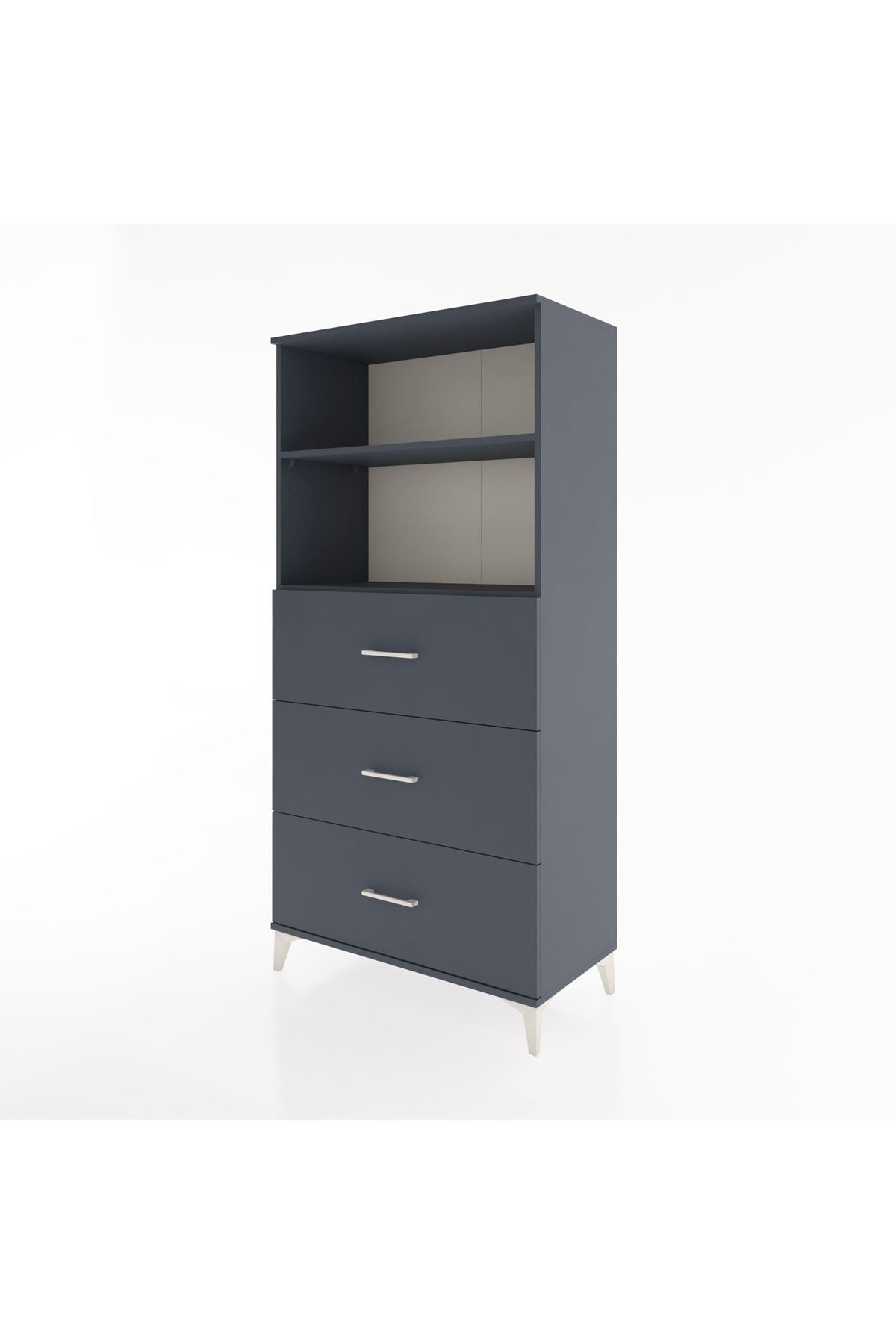 Hyperion Dolap 2 Raflı 3 Çekmeceli 88x44x182 - S57M052V5B
