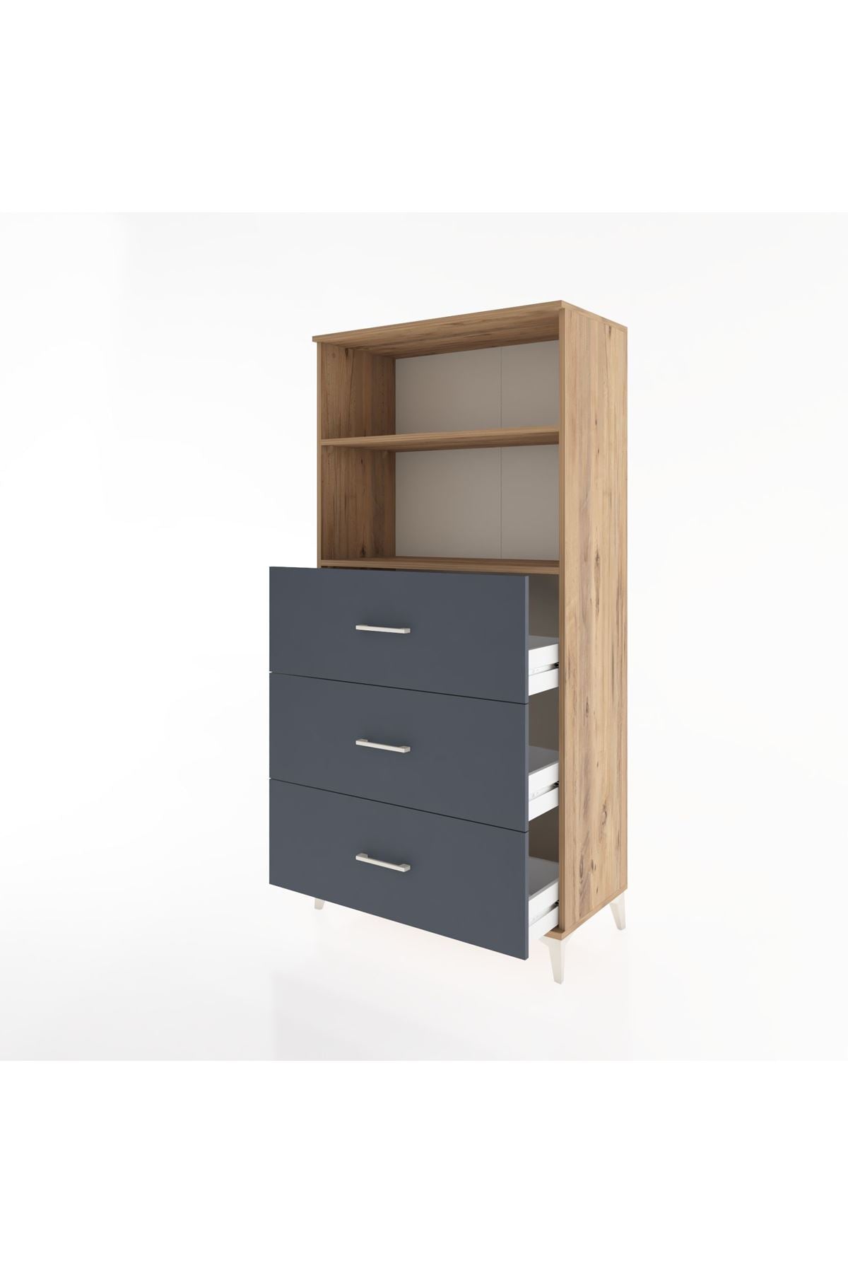 Hyperion Dolap 2 Raflı 3 Çekmeceli 88x44x182 - S57M052V8B