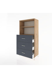 Hyperion Dolap 2 Raflı 3 Çekmeceli 88x44x182 - S57M052V8B