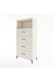 Hyperion Dolap Tek Raflı 4 Çekmeceli 88x44x182 - S57M053V1B