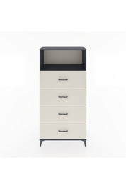 Hyperion Dolap Tek Raflı 4 Çekmeceli 88x44x182 - S57M053V4B