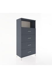 Hyperion Dolap Tek Raflı 4 Çekmeceli 88x44x182 - S57M053V5B
