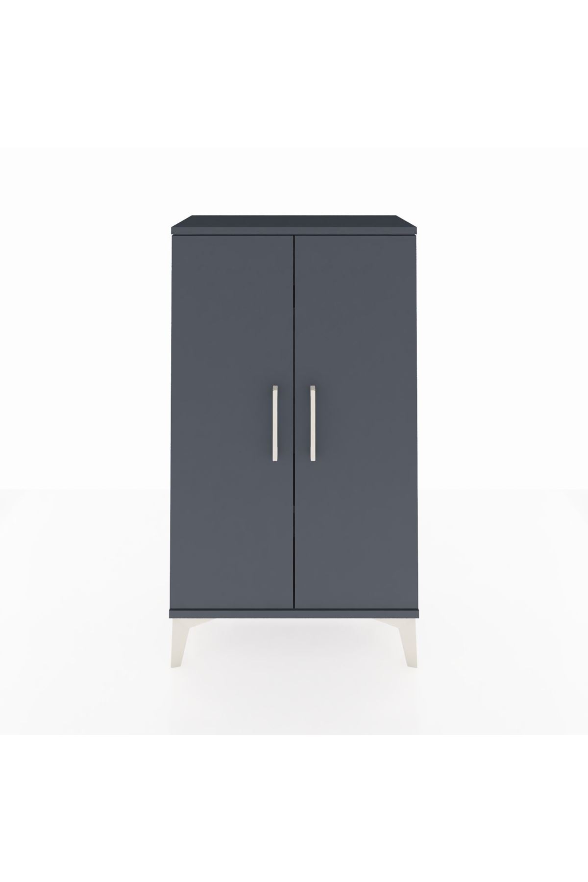 Arges Komodin 2 Raflı 2 Kapaklı 60x30x106 - S15M003V5A
