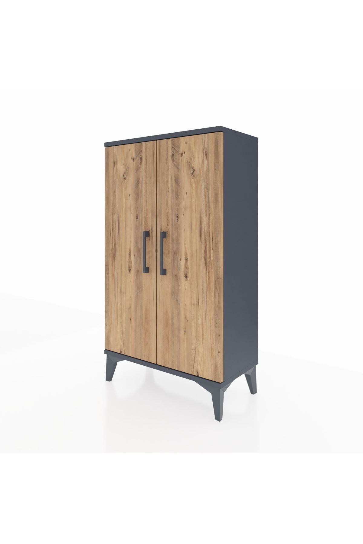 Arges Komodin 2 Raflı 2 Kapaklı 60x30x106 - S15M003V6A