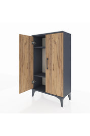 Arges Komodin 2 Raflı 2 Kapaklı 60x30x106 - S15M003V6A