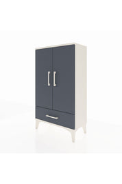 Arges Komodin 3 Raflı Tek Çekmeceli 2 Kapaklı 60x30x106 - S15M004V2A