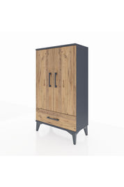 Arges Komodin 3 Raflı Tek Çekmeceli 2 Kapaklı 60x30x106 - S15M004V6A