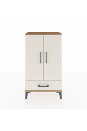 Arges Komodin 3 Raflı Tek Çekmeceli 2 Kapaklı 60x30x106 - S15M004V7A
