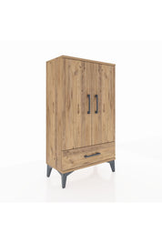 Arges Komodin 3 Raflı Tek Çekmeceli 2 Kapaklı 60x30x106 - S15M004V9A