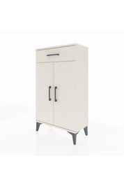 Arges Komodin 2 Raflı Tek Çekmeceli 2 Kapaklı 60x30x106 - S15M005V1A