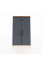 Arges Komodin 2 Raflı Tek Çekmeceli 2 Kapaklı 60x30x106 - S15M005V8A