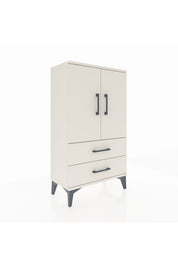 Arges Komodin 2 Raflı 2 Çekmeceli 2 Kapaklı 60x30x106 - S15M007V1A