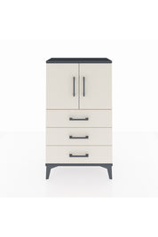 Arges Komodin 2 Raflı 3 Çekmeceli 2 Kapaklı 60x30x106 - S15M008V4A