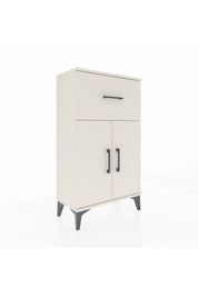 Arges Komodin Tek Raflı Tek Çekmeceli 2 Kapaklı 60x30x106 - S15M010V1A