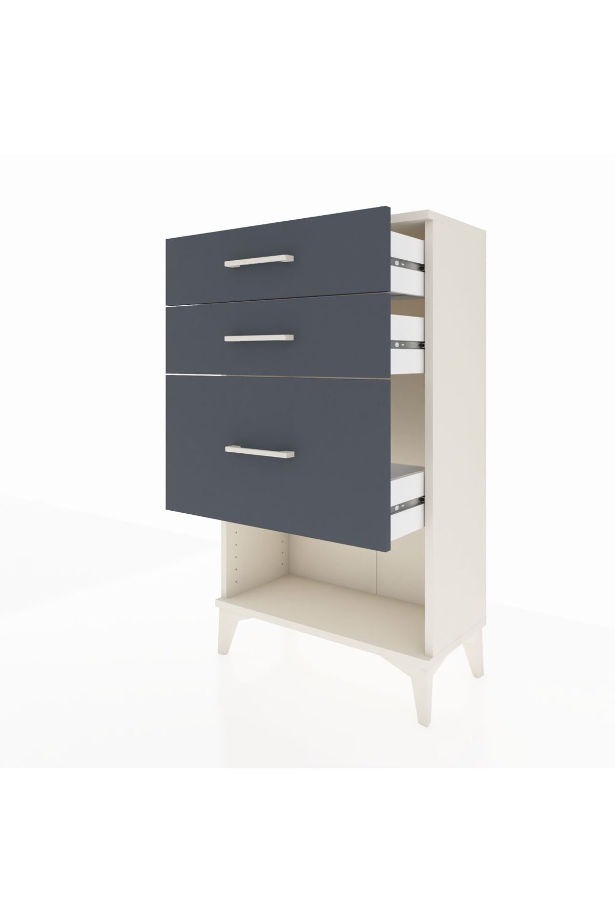 Arges Komodin 3 Çekmeceli 60x30x106 - S15M016V2A