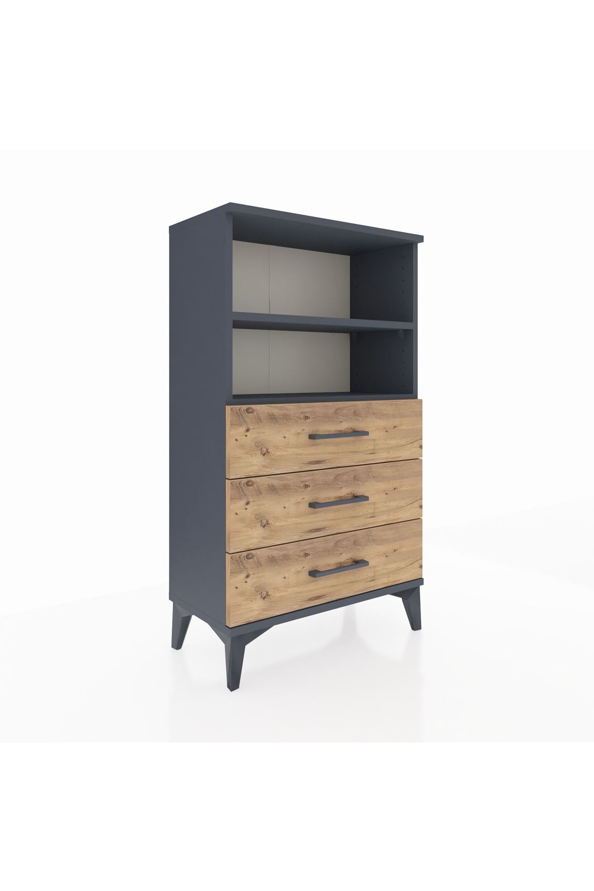 Arges Komodin 2 Raflı 3 Çekmeceli 60x30x106 - S15M017V6A