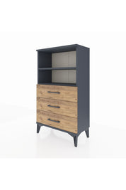 Arges Komodin 2 Raflı 3 Çekmeceli 60x30x106 - S15M017V6A