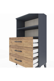 Arges Komodin 2 Raflı 3 Çekmeceli 60x30x106 - S15M017V6A