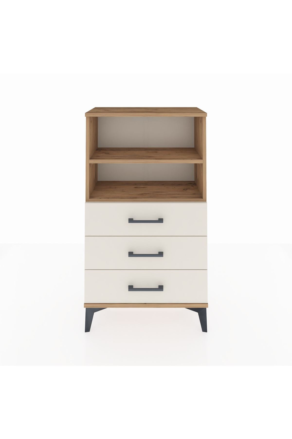 Arges Komodin 2 Raflı 3 Çekmeceli 60x30x106 - S15M017V7A