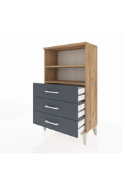 Arges Komodin 2 Raflı 3 Çekmeceli 60x30x106 - S15M017V8A