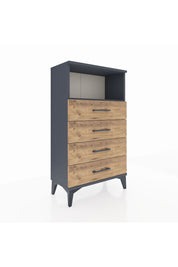 Arges Komodin Tek Raflı 4 Çekmeceli 60x30x106 - S15M018V6A