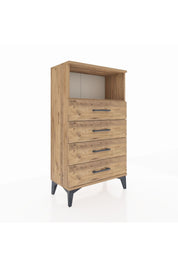 Arges Komodin Tek Raflı 4 Çekmeceli 60x30x106 - S15M018V9A