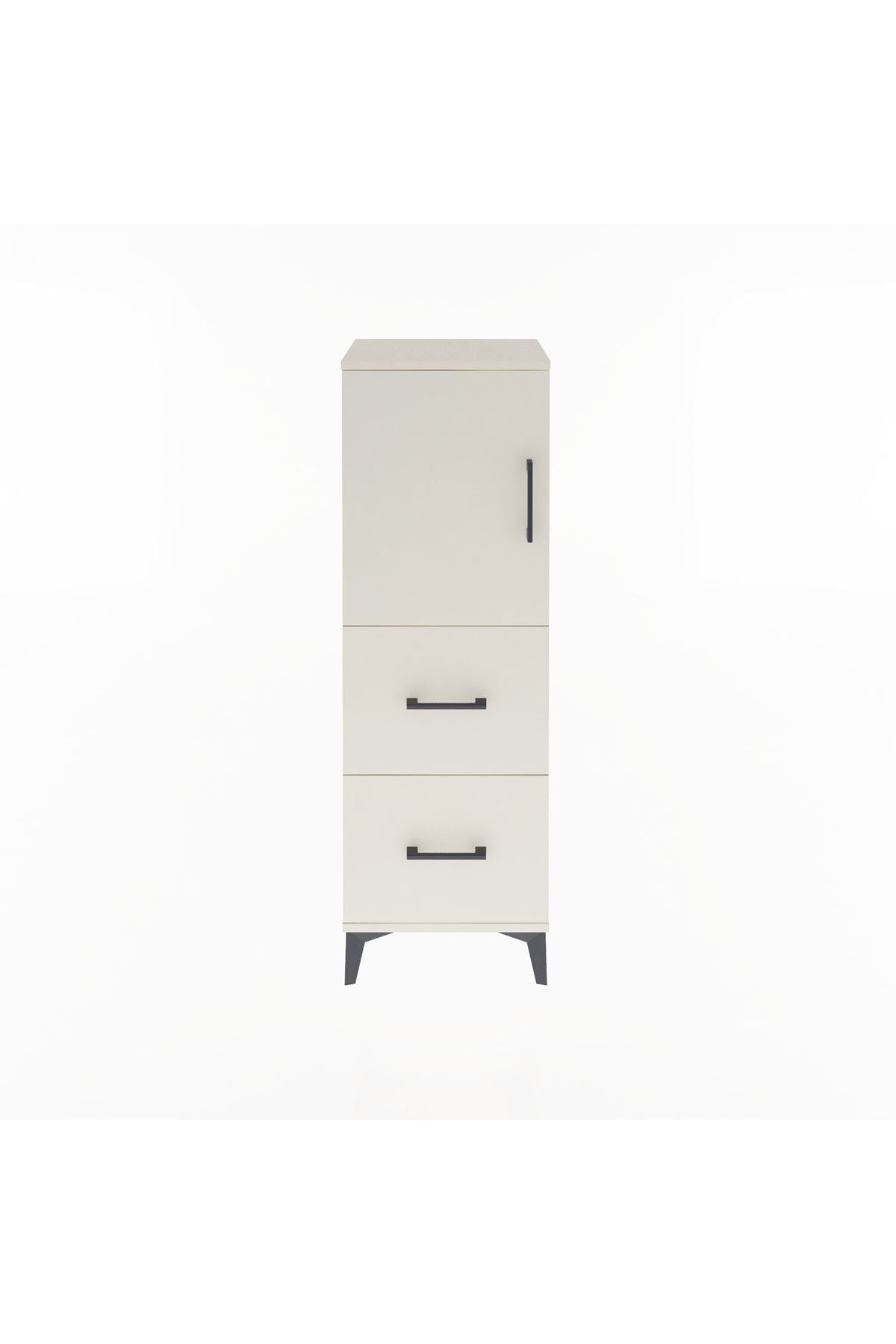 Arges Dolap 2 Raflı 2 Çekmeceli Tek Kapaklı 44x30x134 - S16M001V1A