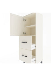Arges Dolap 2 Raflı 2 Çekmeceli Tek Kapaklı 44x30x134 - S16M001V1A