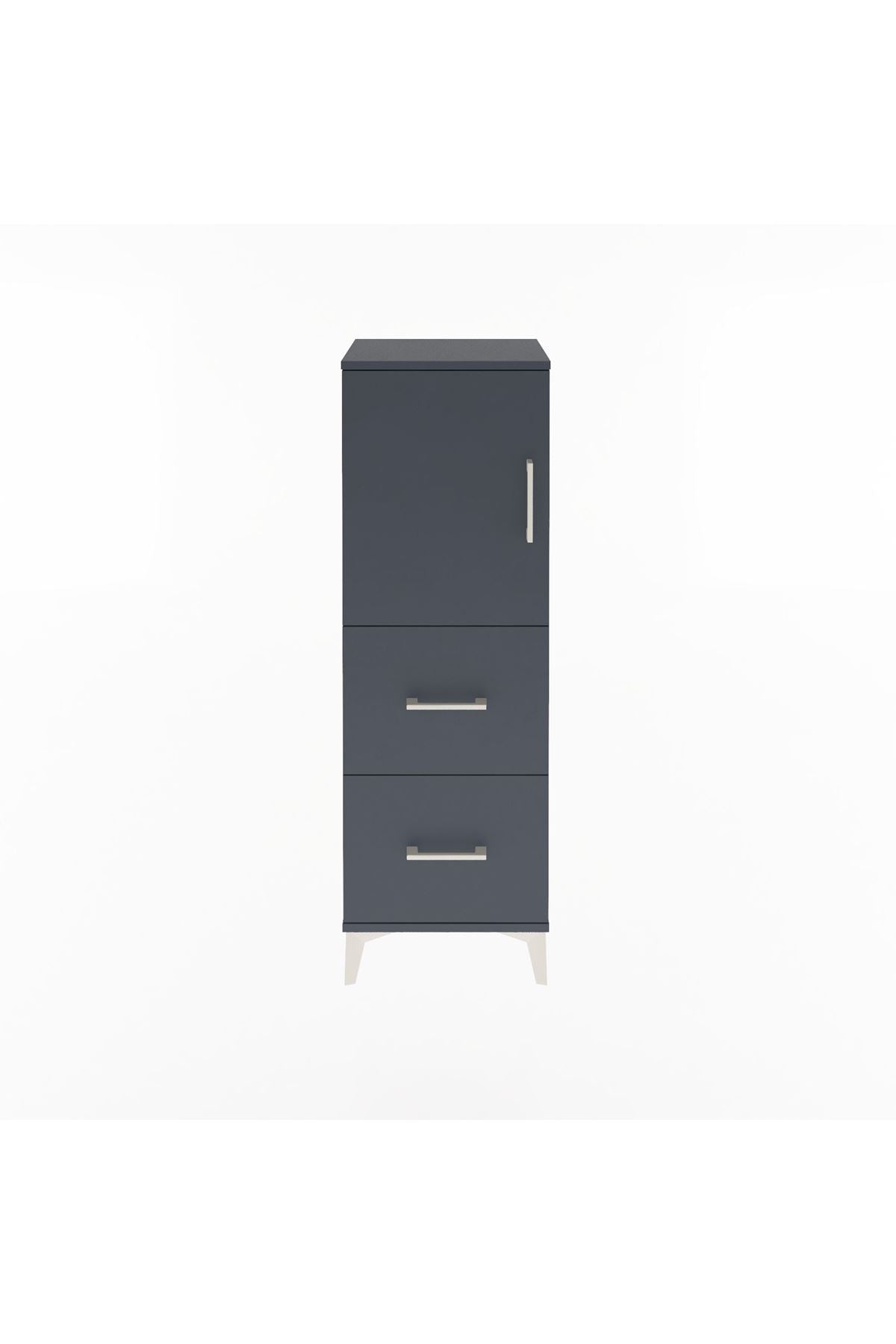 Arges Dolap 2 Raflı 2 Çekmeceli Tek Kapaklı 44x30x134 - S16M001V5A