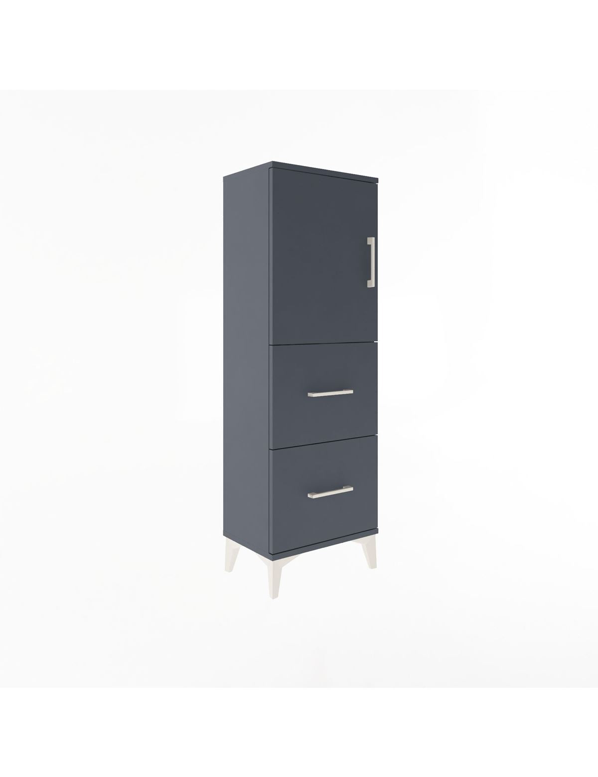 Arges Dolap 2 Raflı 2 Çekmeceli Tek Kapaklı 44x30x134 - S16M001V5A