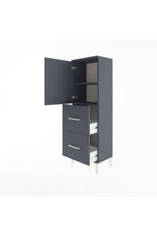 Arges Dolap 2 Raflı 2 Çekmeceli Tek Kapaklı 44x30x134 - S16M001V5A