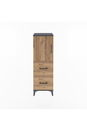 Arges Dolap 2 Raflı 2 Çekmeceli Tek Kapaklı 44x30x134 - S16M001V6A