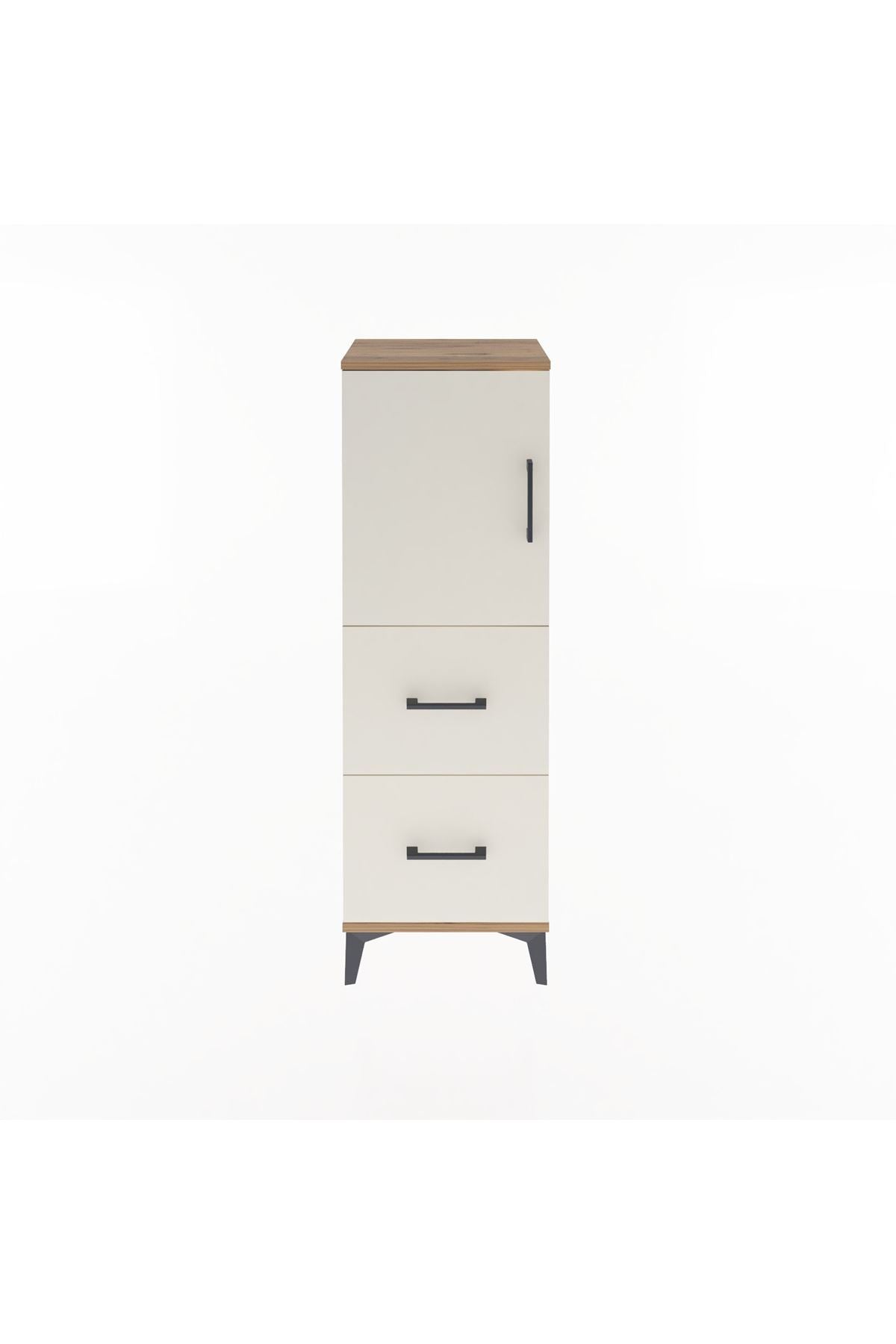 Arges Dolap 2 Raflı 2 Çekmeceli Tek Kapaklı 44x30x134 - S16M001V7A