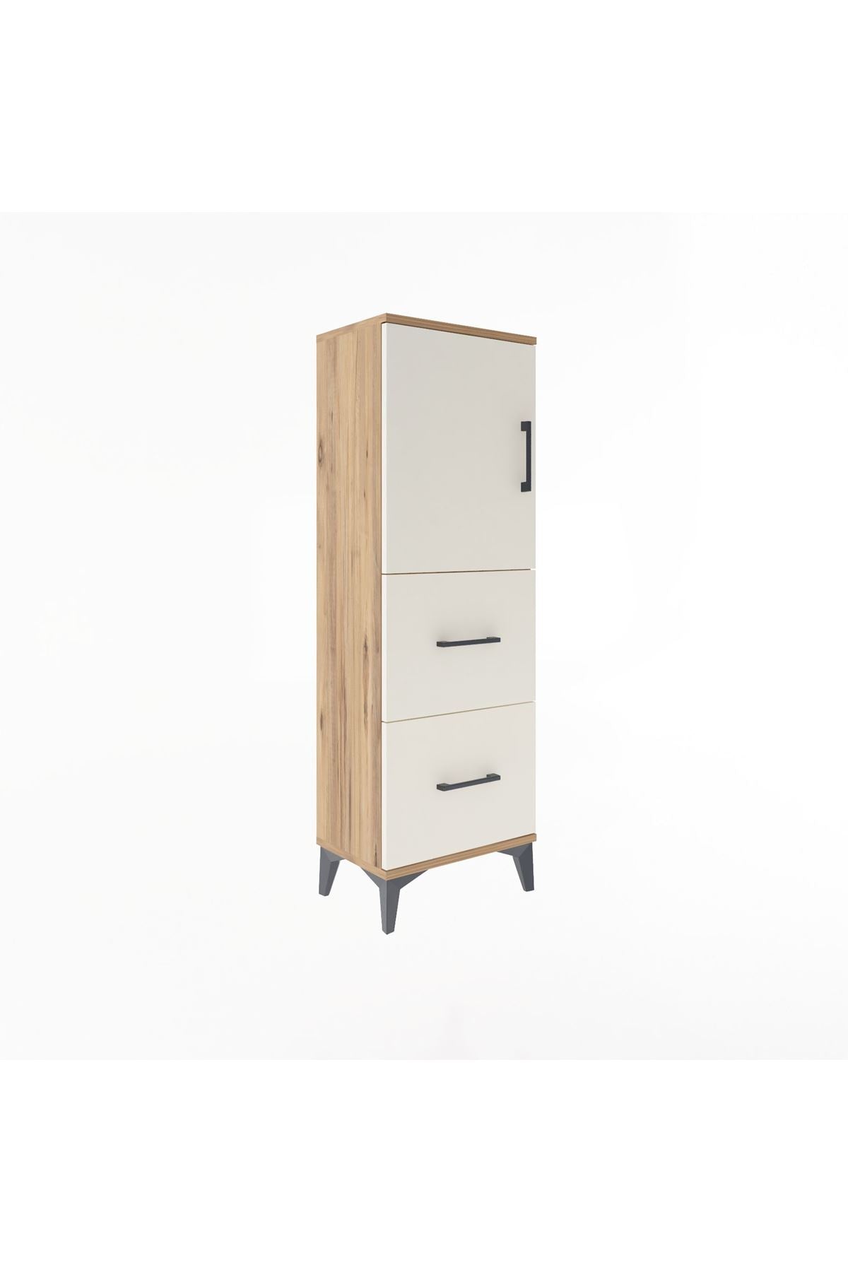 Arges Dolap 2 Raflı 2 Çekmeceli Tek Kapaklı 44x30x134 - S16M001V7A