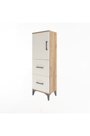 Arges Dolap 2 Raflı 2 Çekmeceli Tek Kapaklı 44x30x134 - S16M001V7A