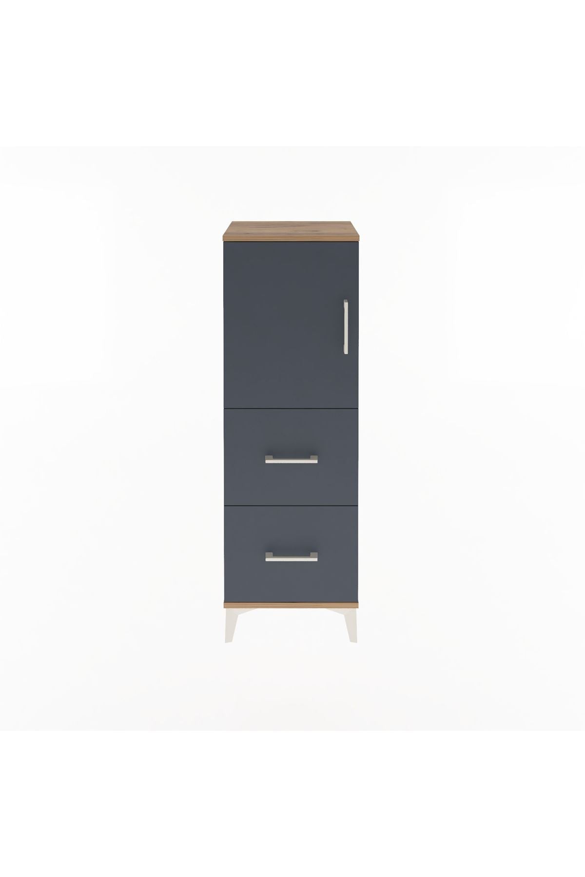 Arges Dolap 2 Raflı 2 Çekmeceli Tek Kapaklı 44x30x134 - S16M001V8A