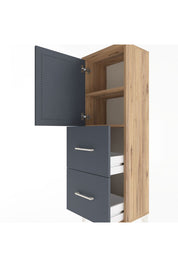 Arges Dolap 2 Raflı 2 Çekmeceli Tek Kapaklı 44x30x134 - S16M001V8A