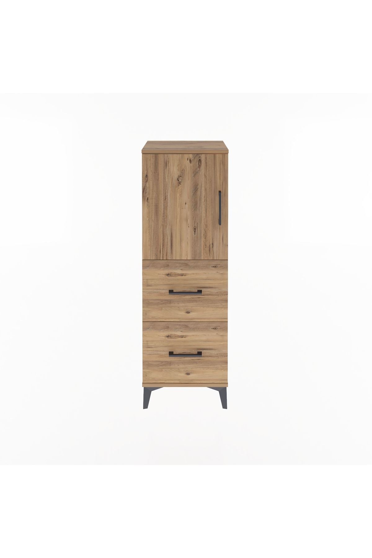 Arges Dolap 2 Raflı 2 Çekmeceli Tek Kapaklı 44x30x134 - S16M001V9A