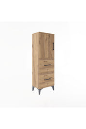 Arges Dolap 2 Raflı 2 Çekmeceli Tek Kapaklı 44x30x134 - S16M001V9A